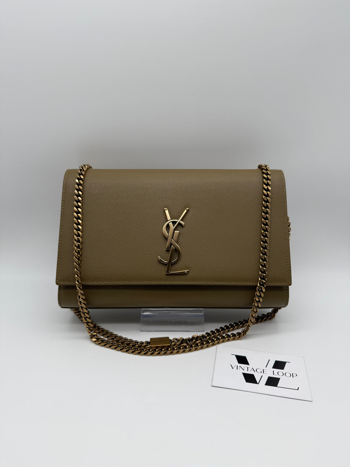 Saint Laurent Kate media verde