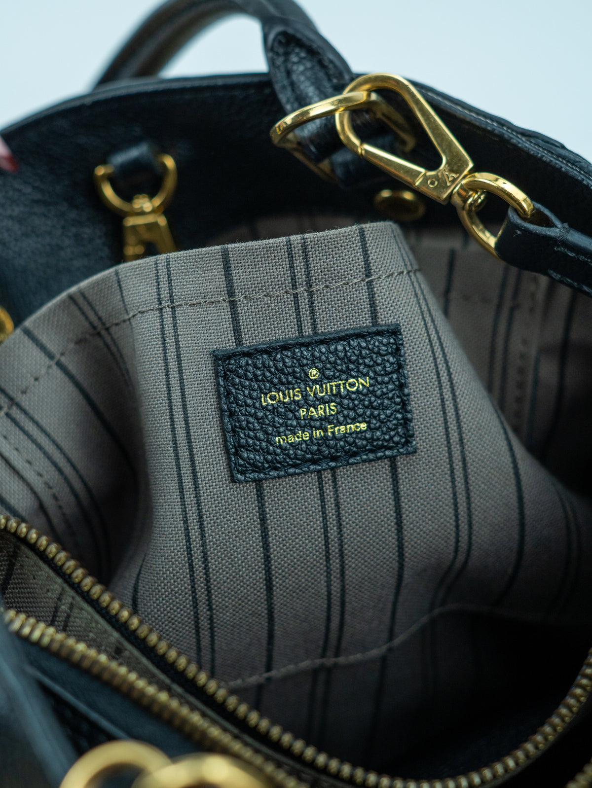 Louis Vuitton Montaigne BB in pelle nera