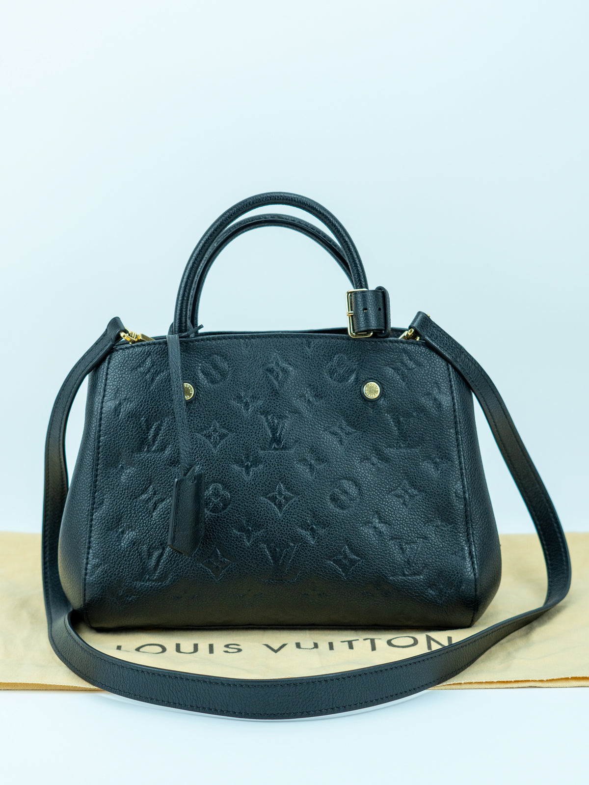 Louis Vuitton Montaigne BB in pelle nera