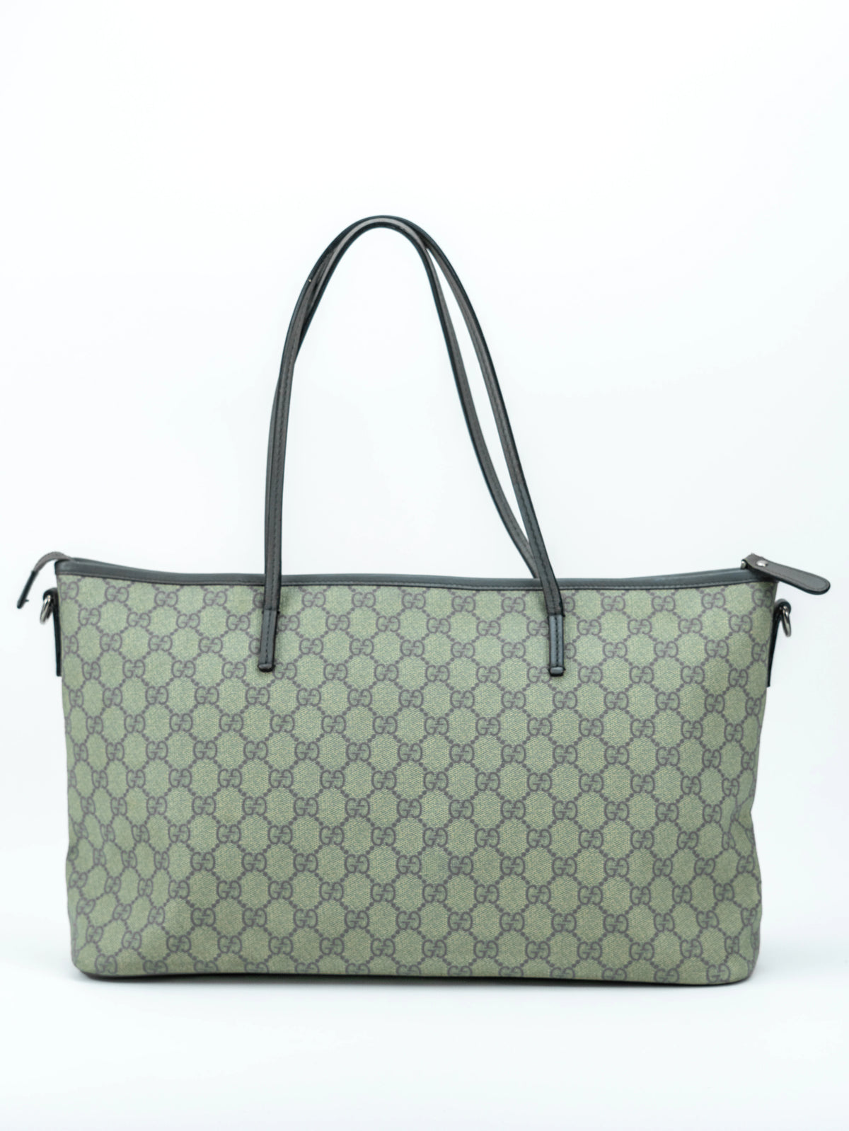 Gucci tote bag tela GG grigia