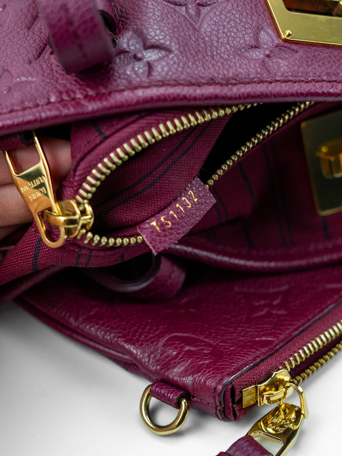 Louis Vuitton Citadine pelle bordeaux