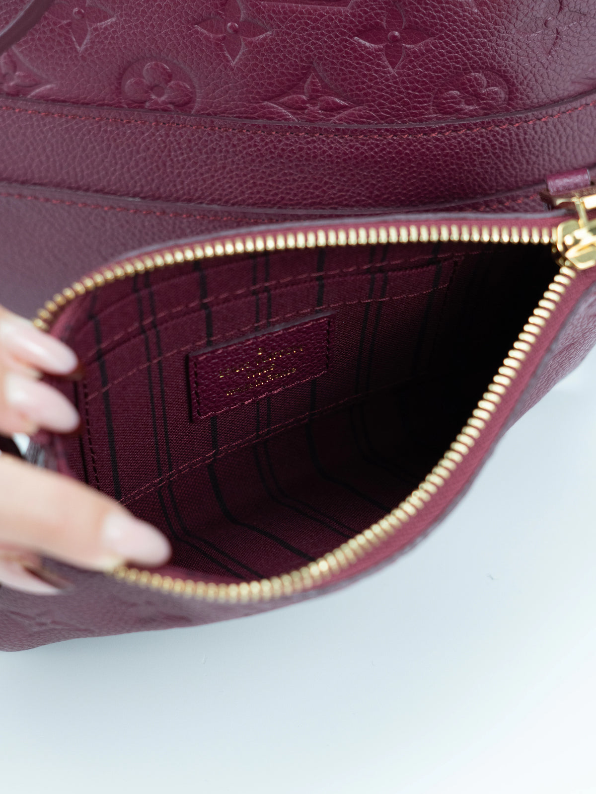 Louis Vuitton Citadine pelle bordeaux