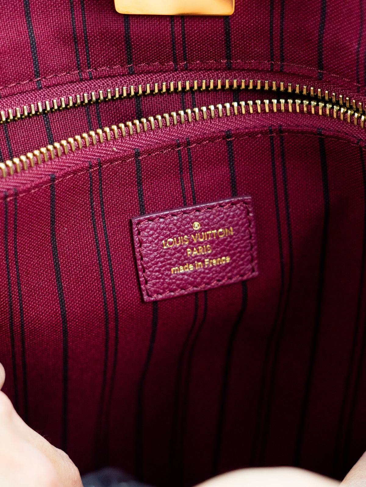 Louis Vuitton Citadine pelle bordeaux