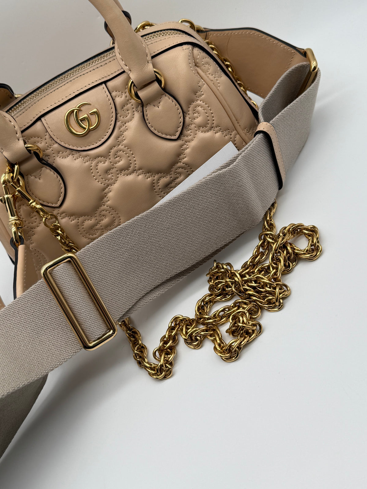 Gucci mini bauletto GG beige - foto 12