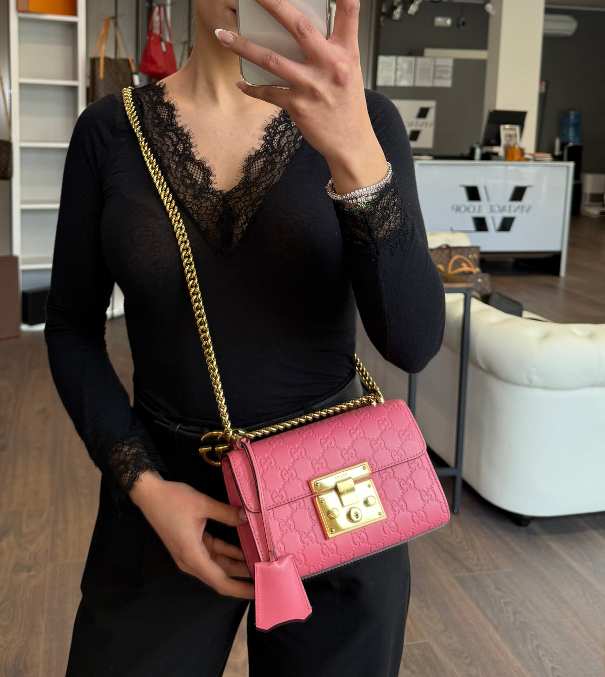 Gucci Padlock small rosa - foto 2