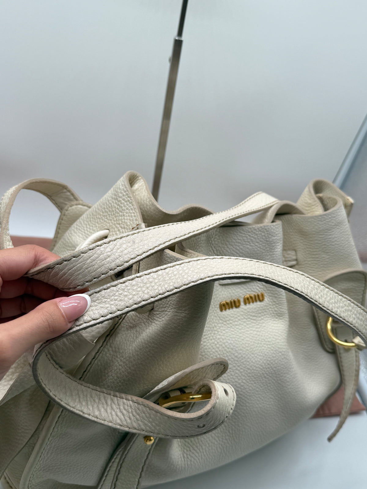 Miu Miu tote in pelle bianca - foto 12