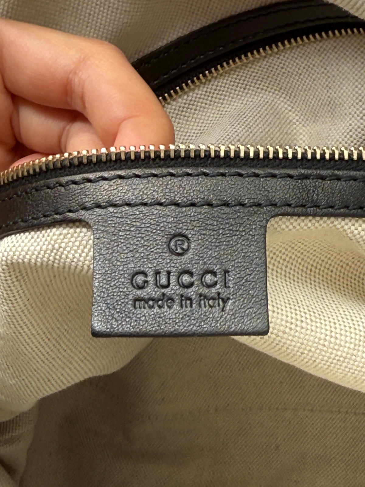 Gucci Dome pelle microGuccissima nera - foto 7