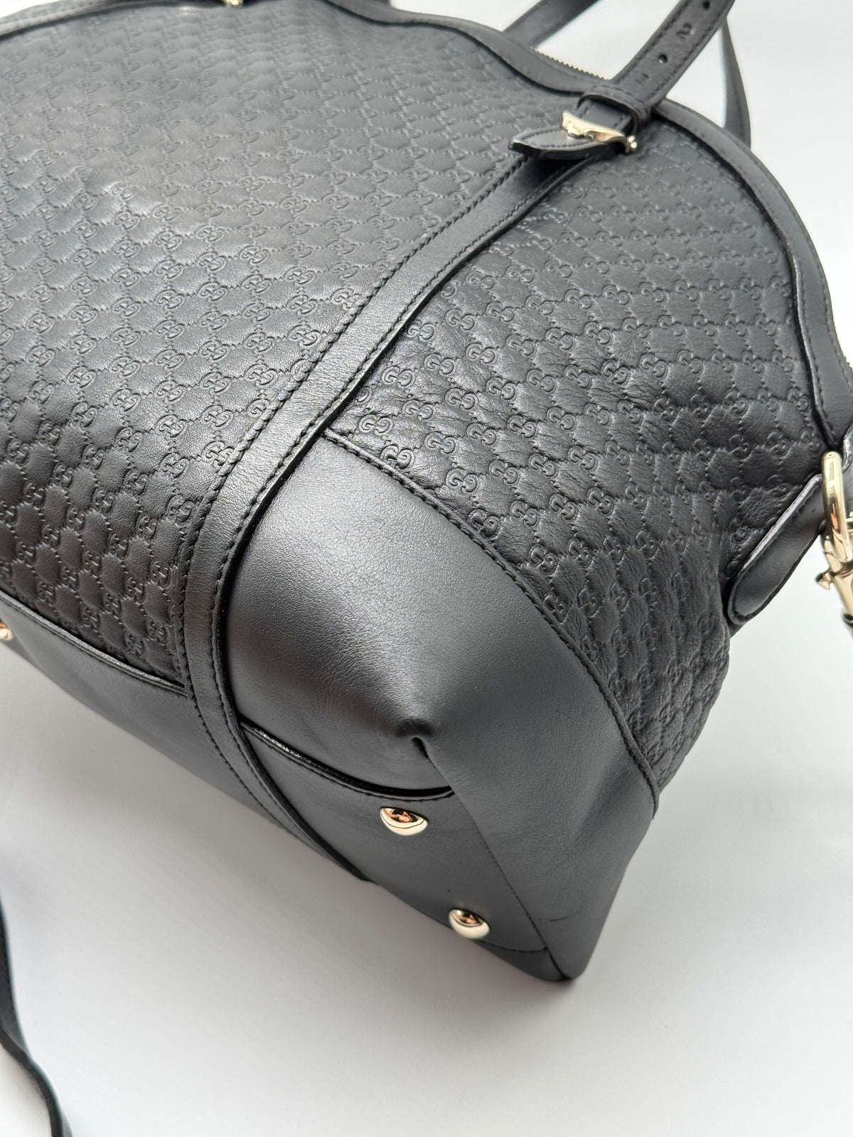 Gucci Dome pelle microGuccissima nera - foto 14