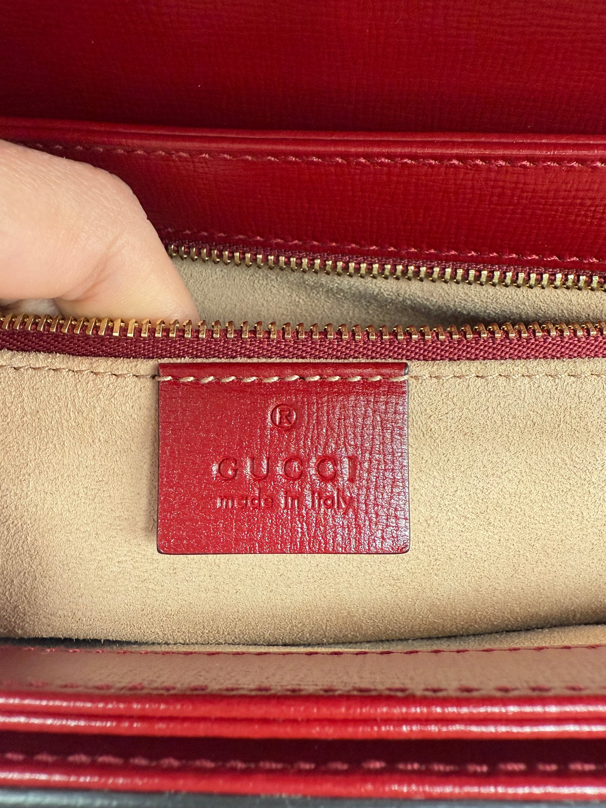 Gucci horsebit media rossa - foto 7