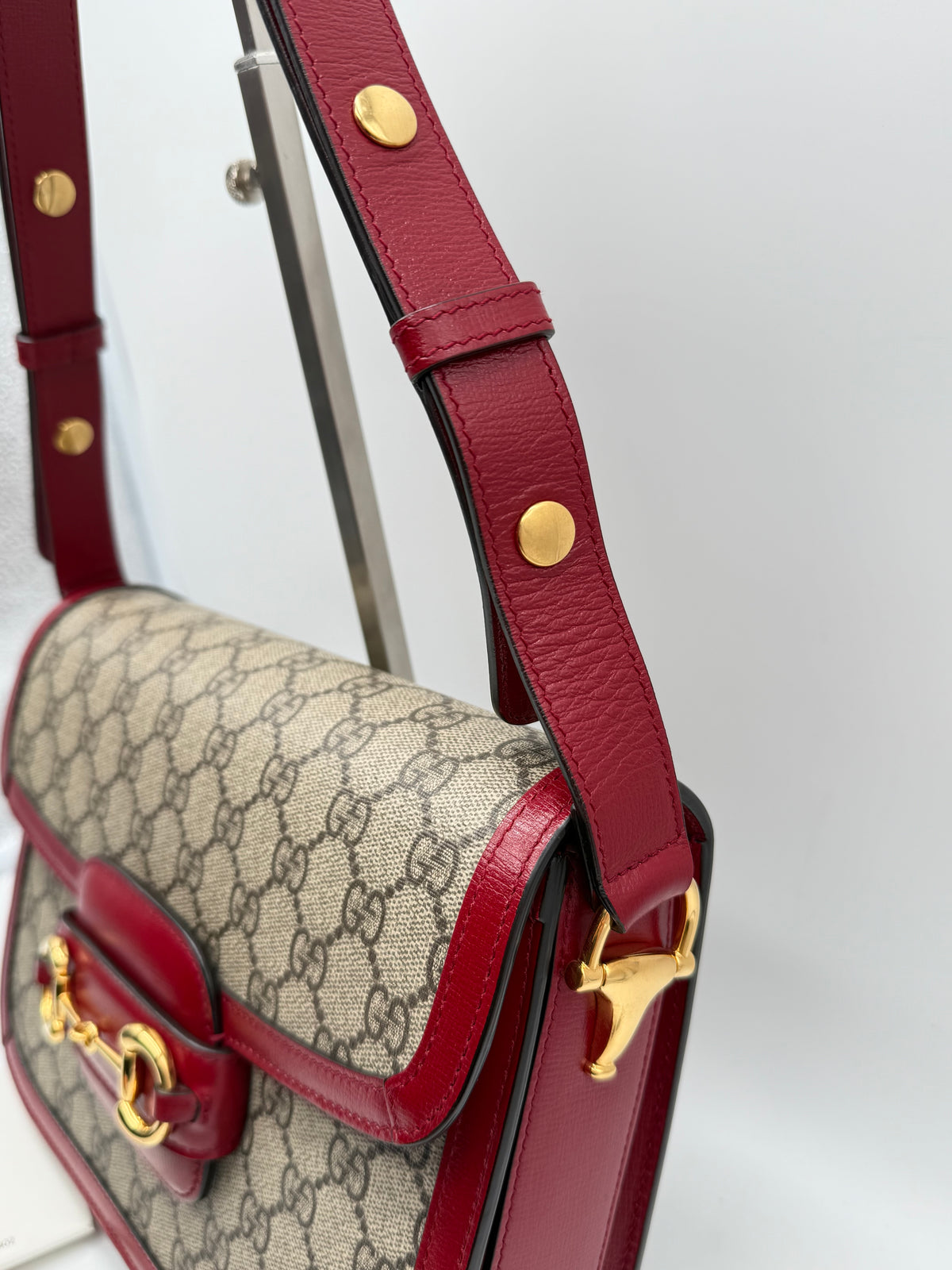 Gucci horsebit media rossa - foto 10