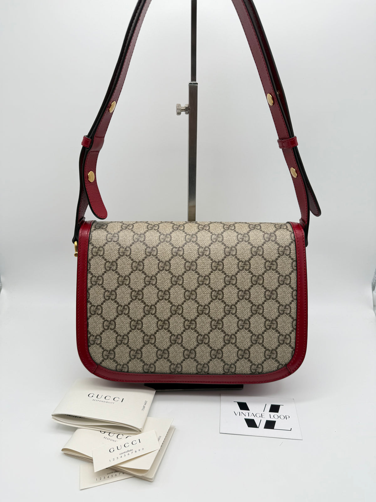 Gucci horsebit media rossa - foto 2