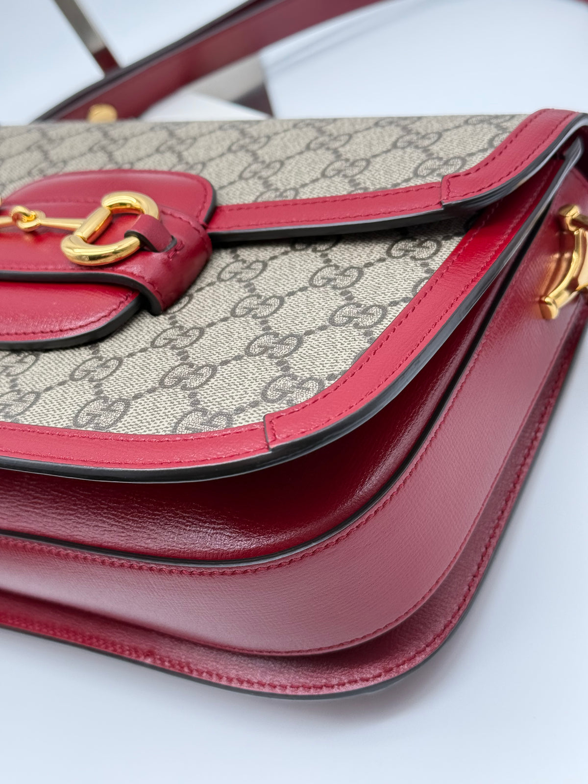 Gucci horsebit media rossa - foto 11