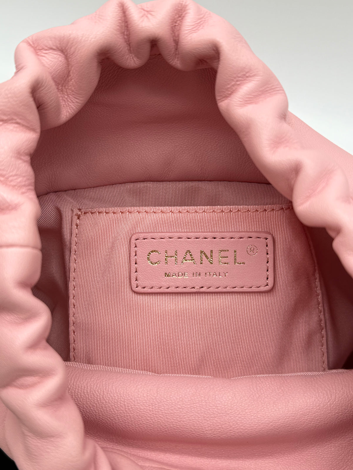 Chanel bucket pelle rosa - foto 5