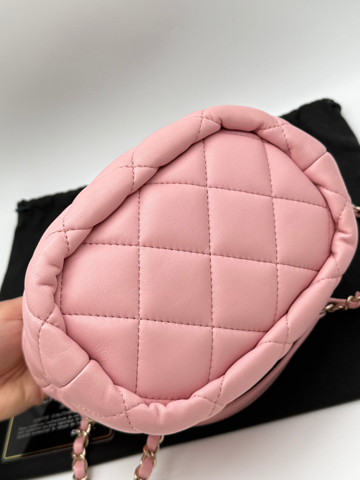 Chanel bucket pelle rosa - foto 9