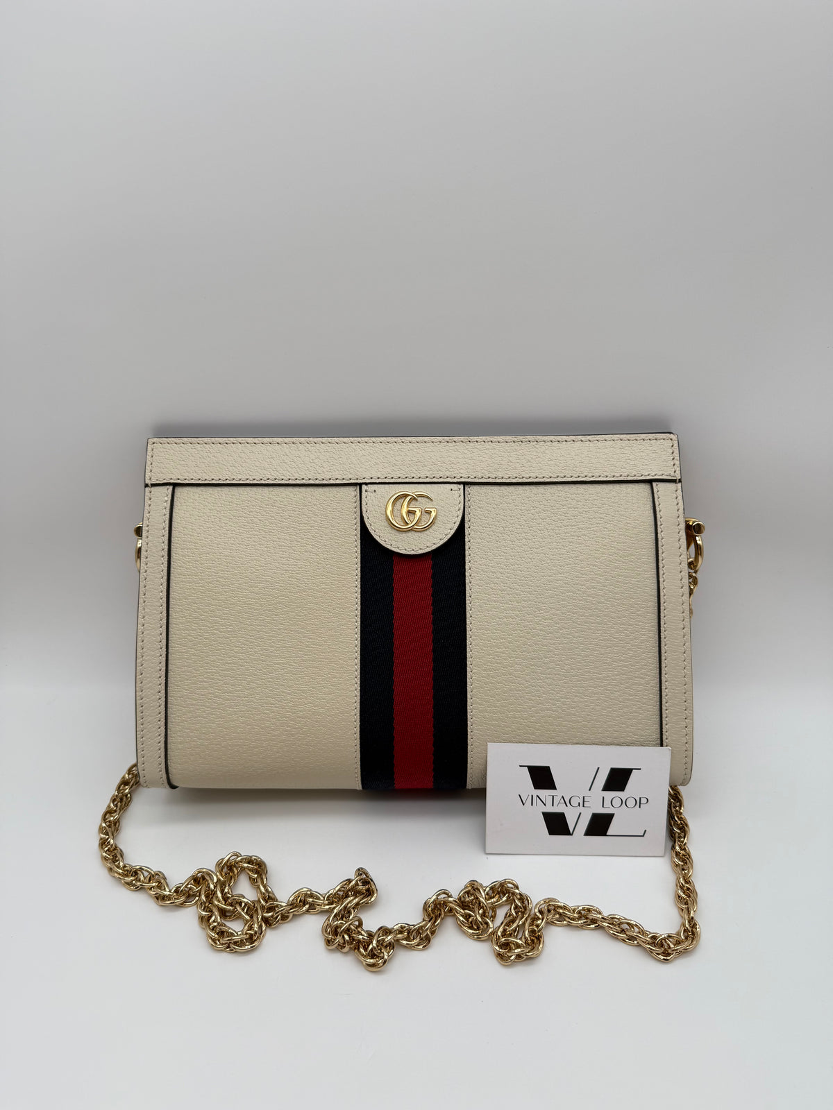 Gucci tracolla Ophidia chain bianca - foto 1