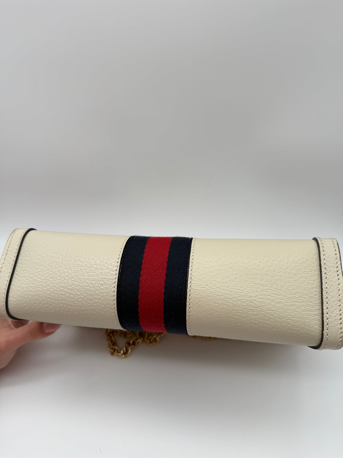 Gucci tracolla Ophidia chain bianca - foto 11