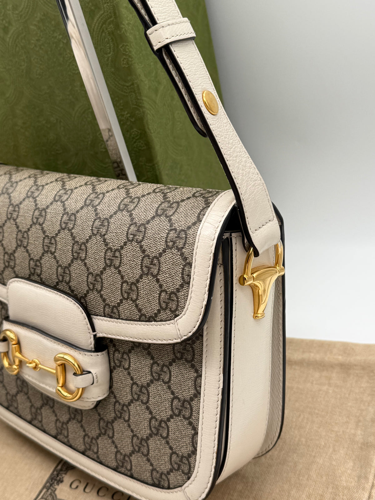 Gucci horsebit media bianca - foto 18