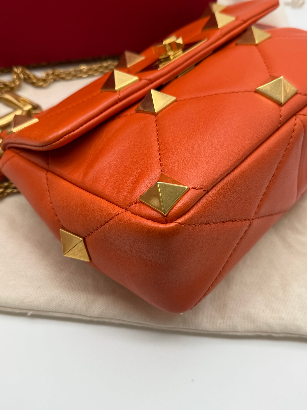 Valentino Roman Stud media arancione - foto 6