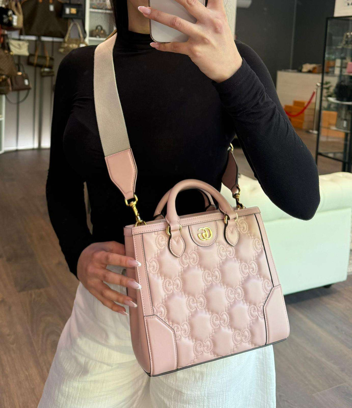 Gucci tote bag rosa - foto 3