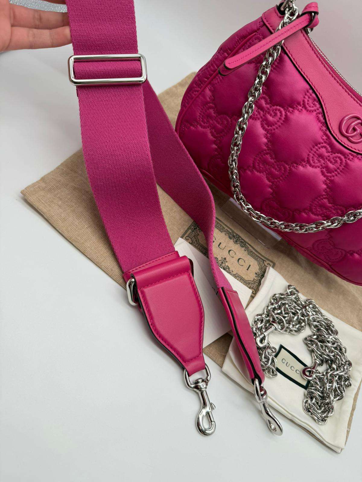 Gucci Matelassé nylon fucsia - foto 13