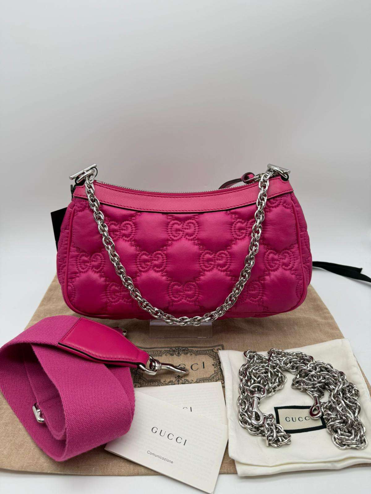 Gucci Matelassé nylon fucsia - foto 2