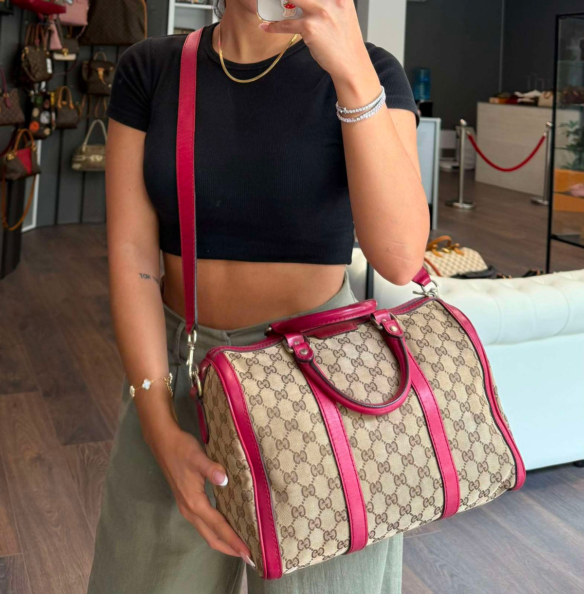 Gucci bauletto Boston tela GG - foto 2