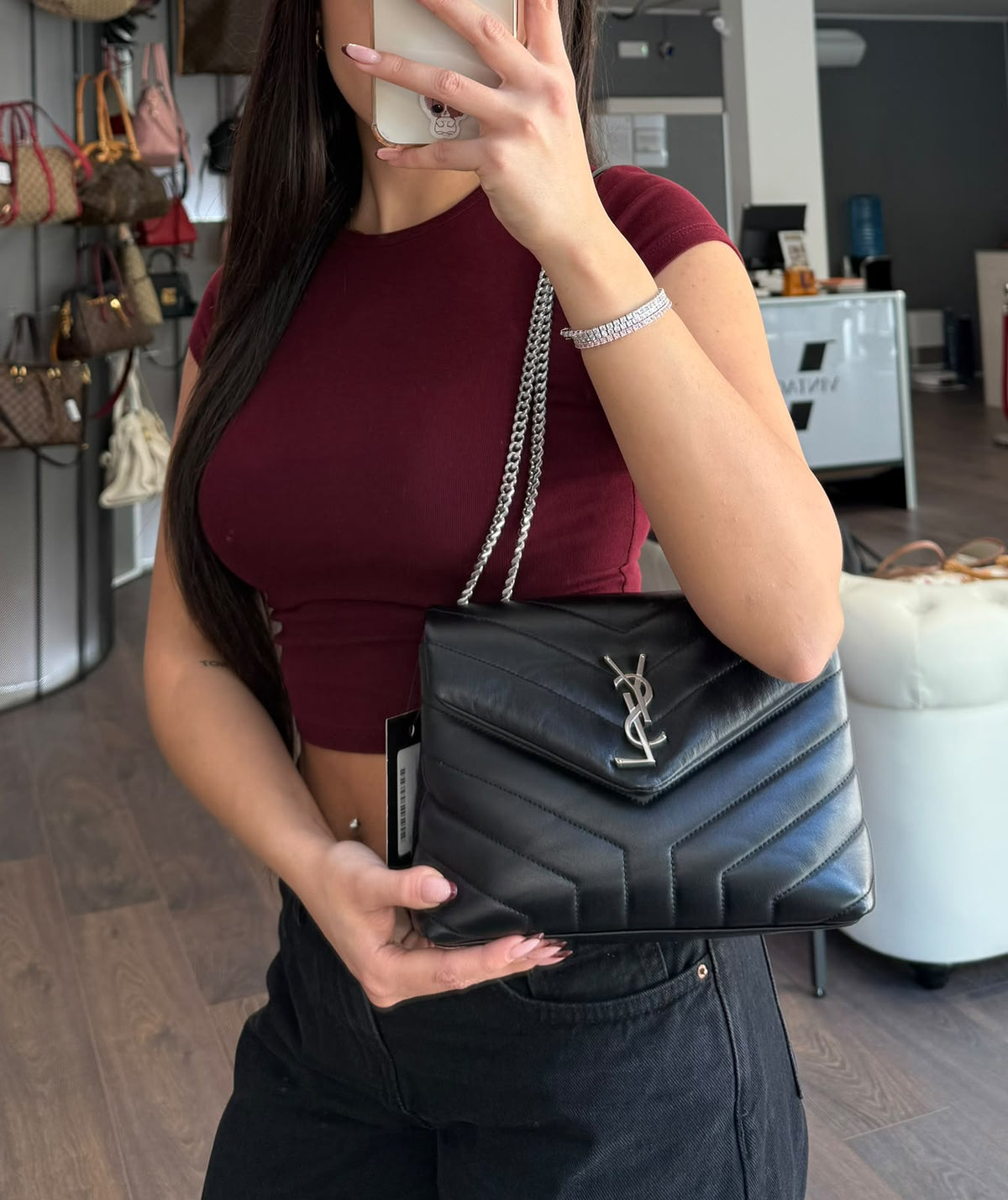 Saint Laurent LouLou small nera