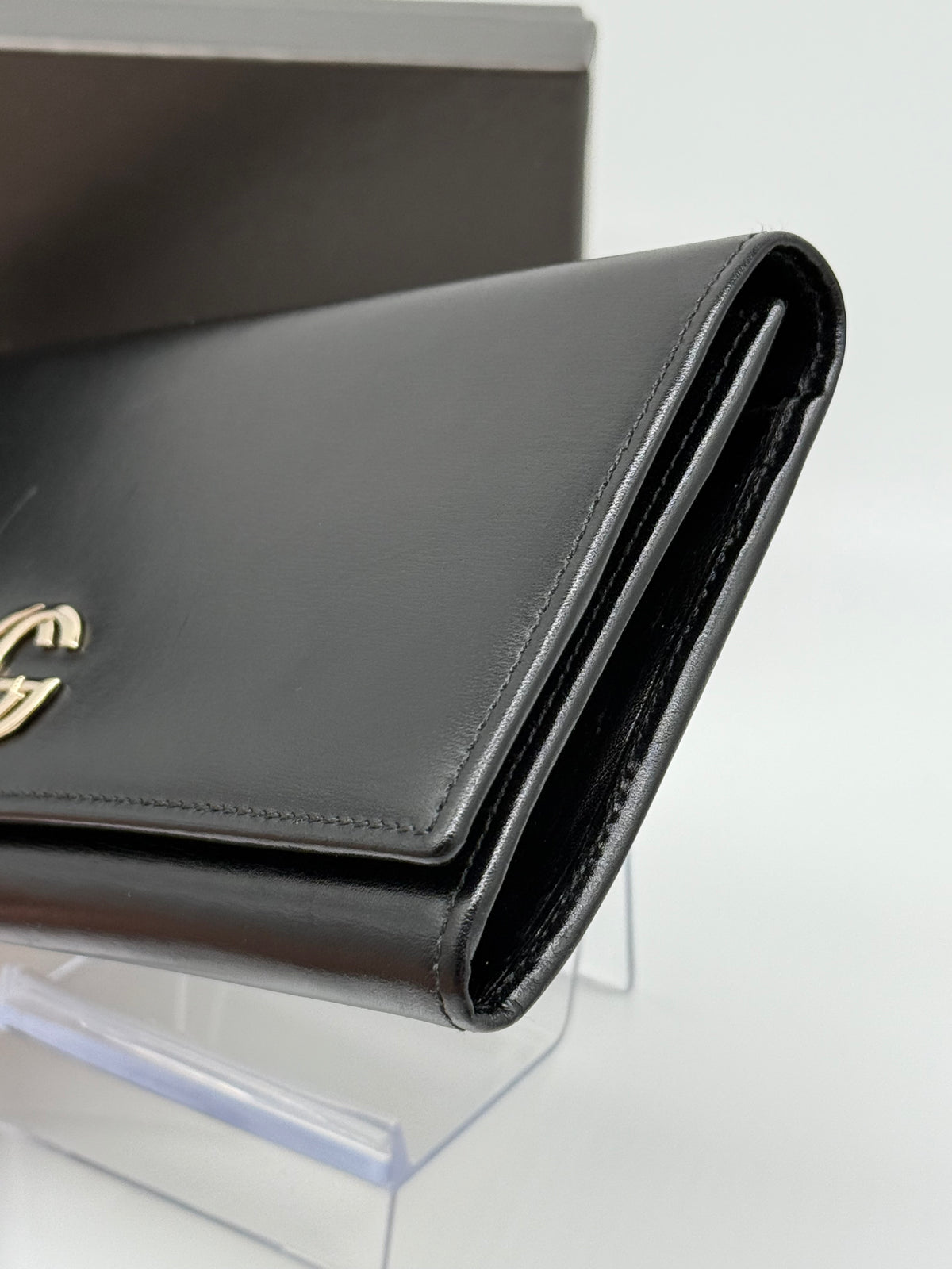 Gucci portafoglio pelle nera