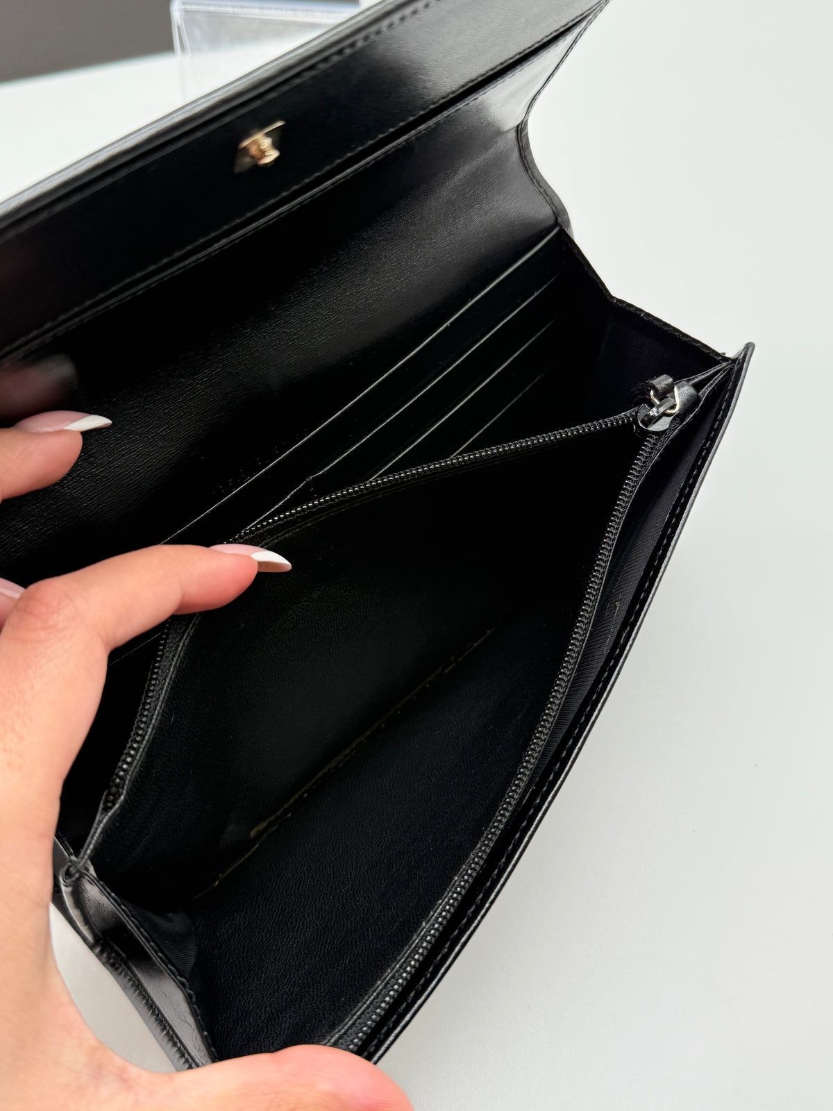 Gucci portafoglio pelle nera