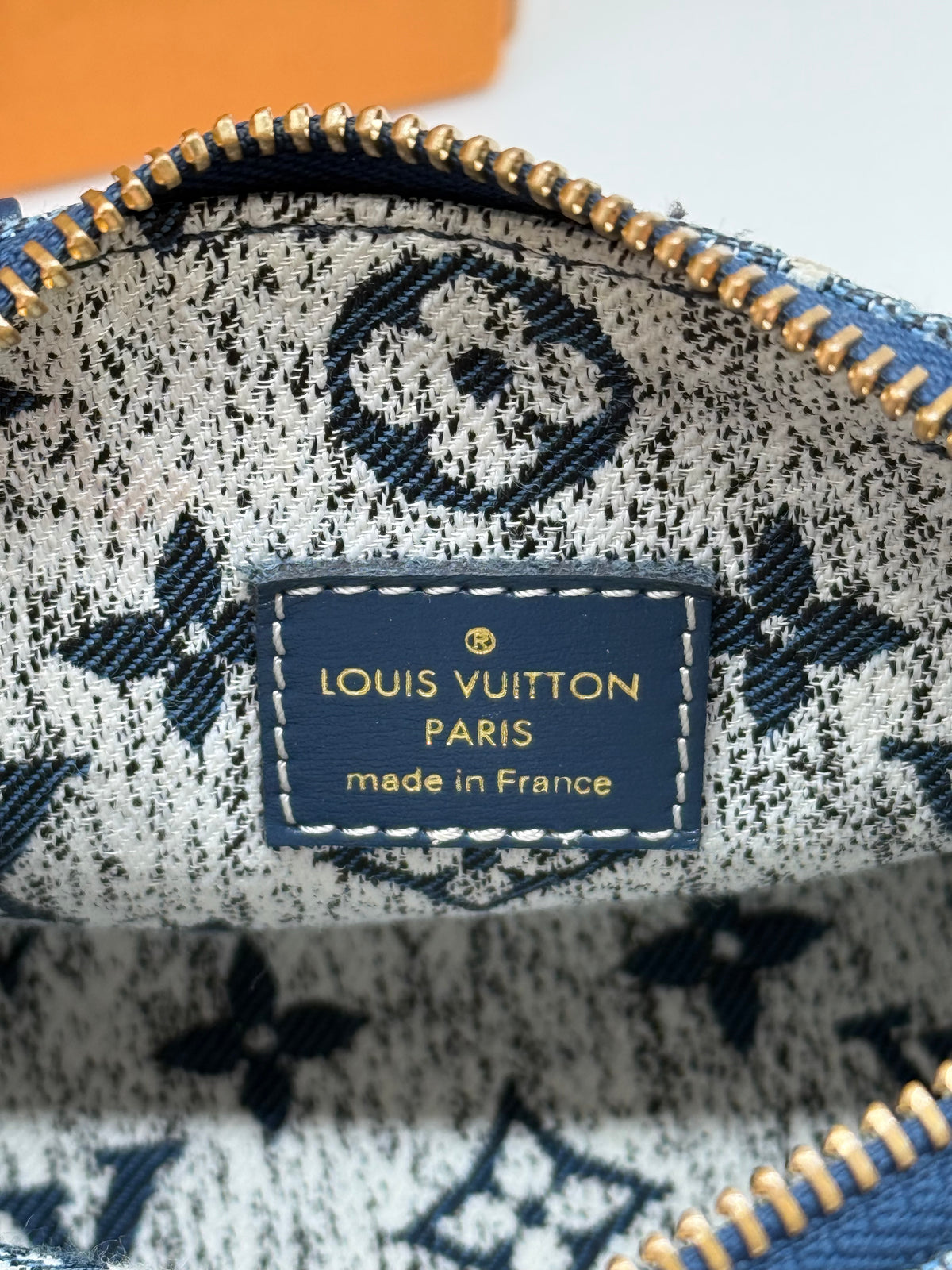Louis Vuitton nano Speedy denim