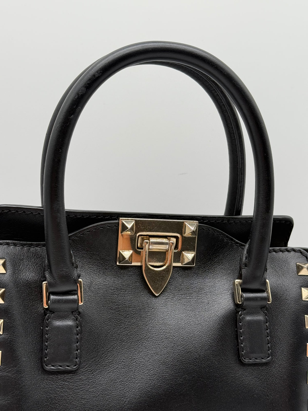 Valentino mini tote Rockstud nera