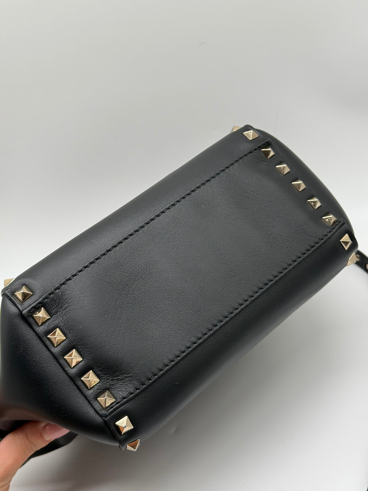 Valentino mini tote Rockstud nera