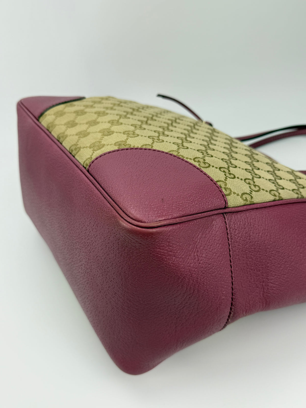 Gucci tote Bree tela GG e pelle viola