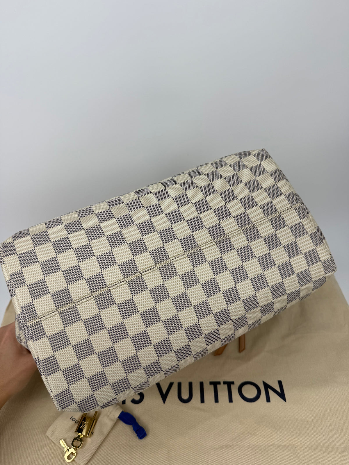 Louis Vuitton borsa Iéna damier azur