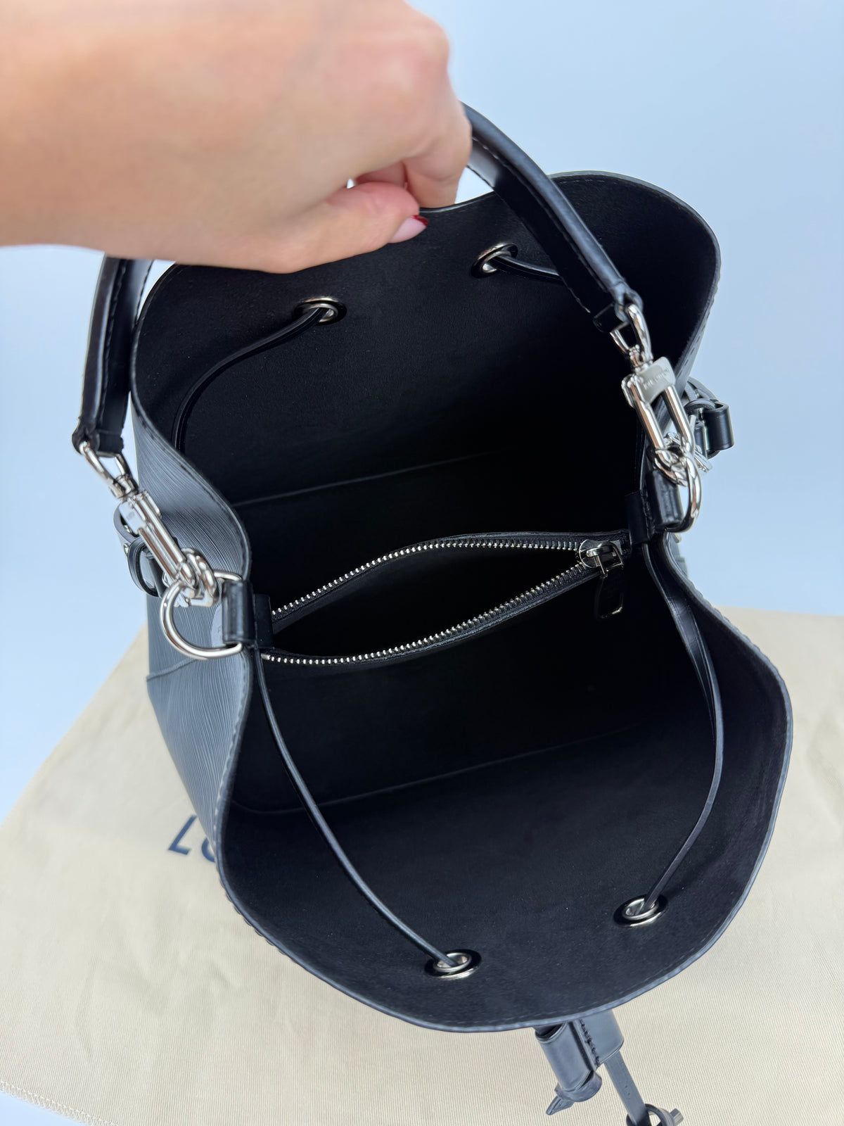 Louis Vuitton NéoNoé pelle epi nera