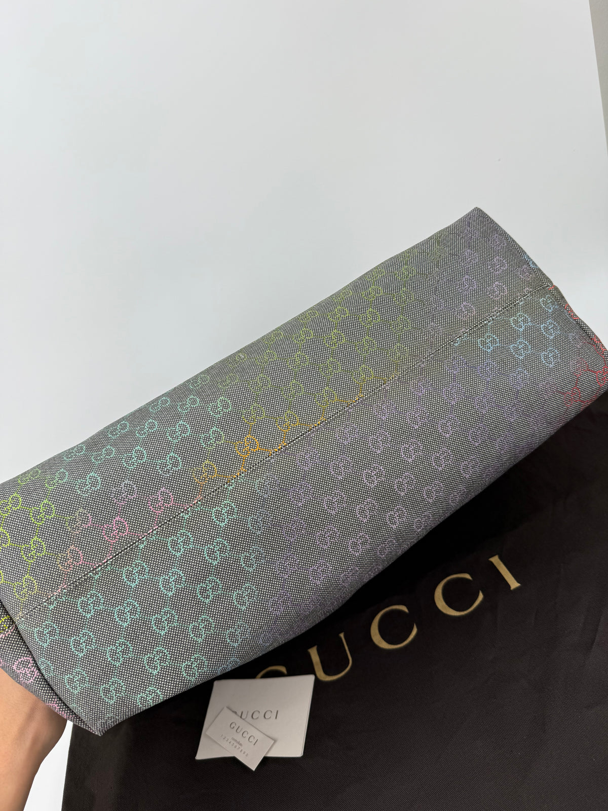Gucci tote bag tela rainbow GG