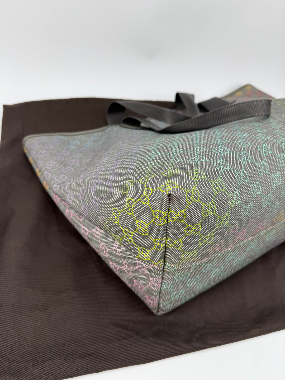 Gucci tote bag tela rainbow GG