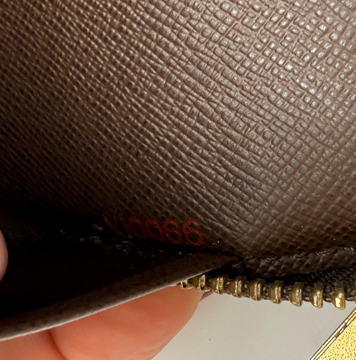 Louis Vuitton portafoglio Zippy grande damier ebene