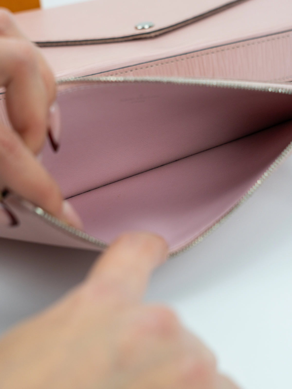 Louis Vuitton Félicie in pelle epi rosa