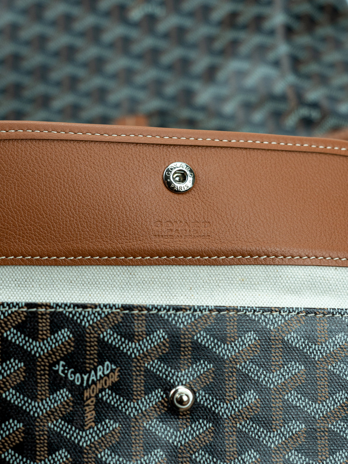 Goyard Saint Louis PM nera e marrone