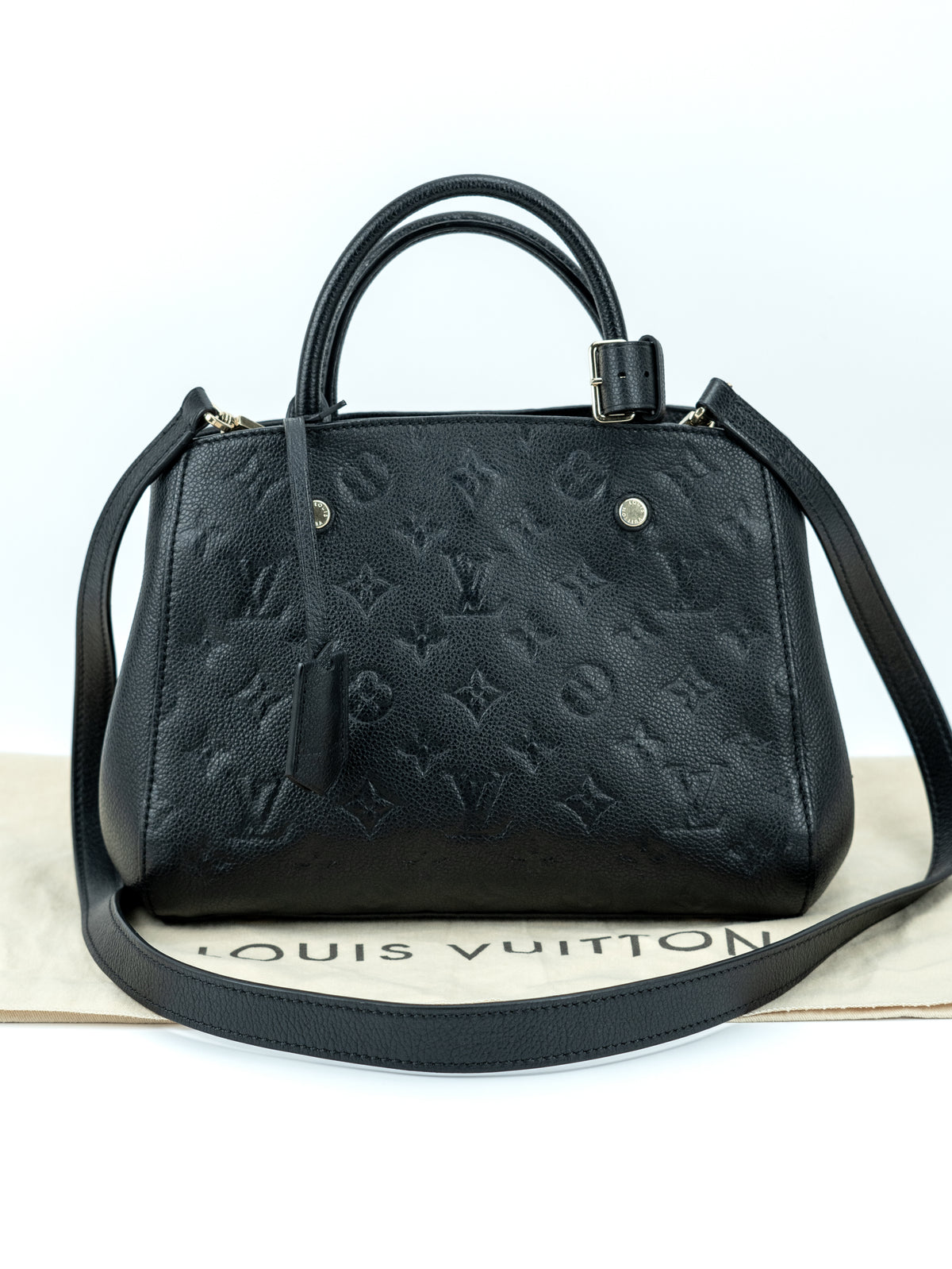 Louis Vuitton Montaigne BB in pelle nera