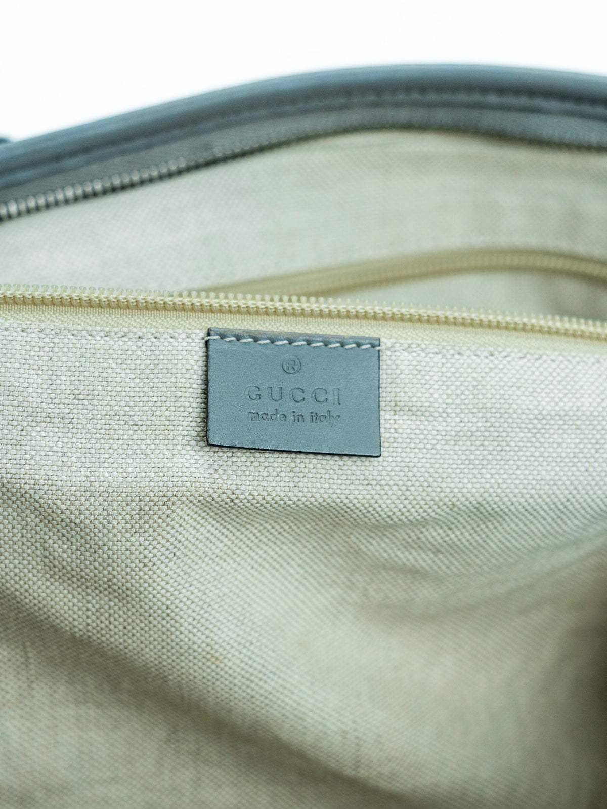 Gucci tote bag tela GG grigia