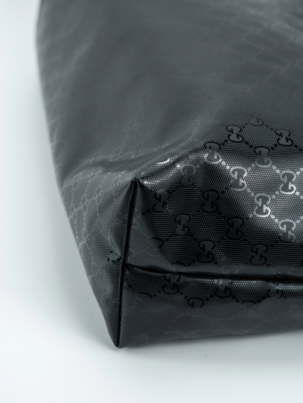 Gucci tote bag imprime nera lucida