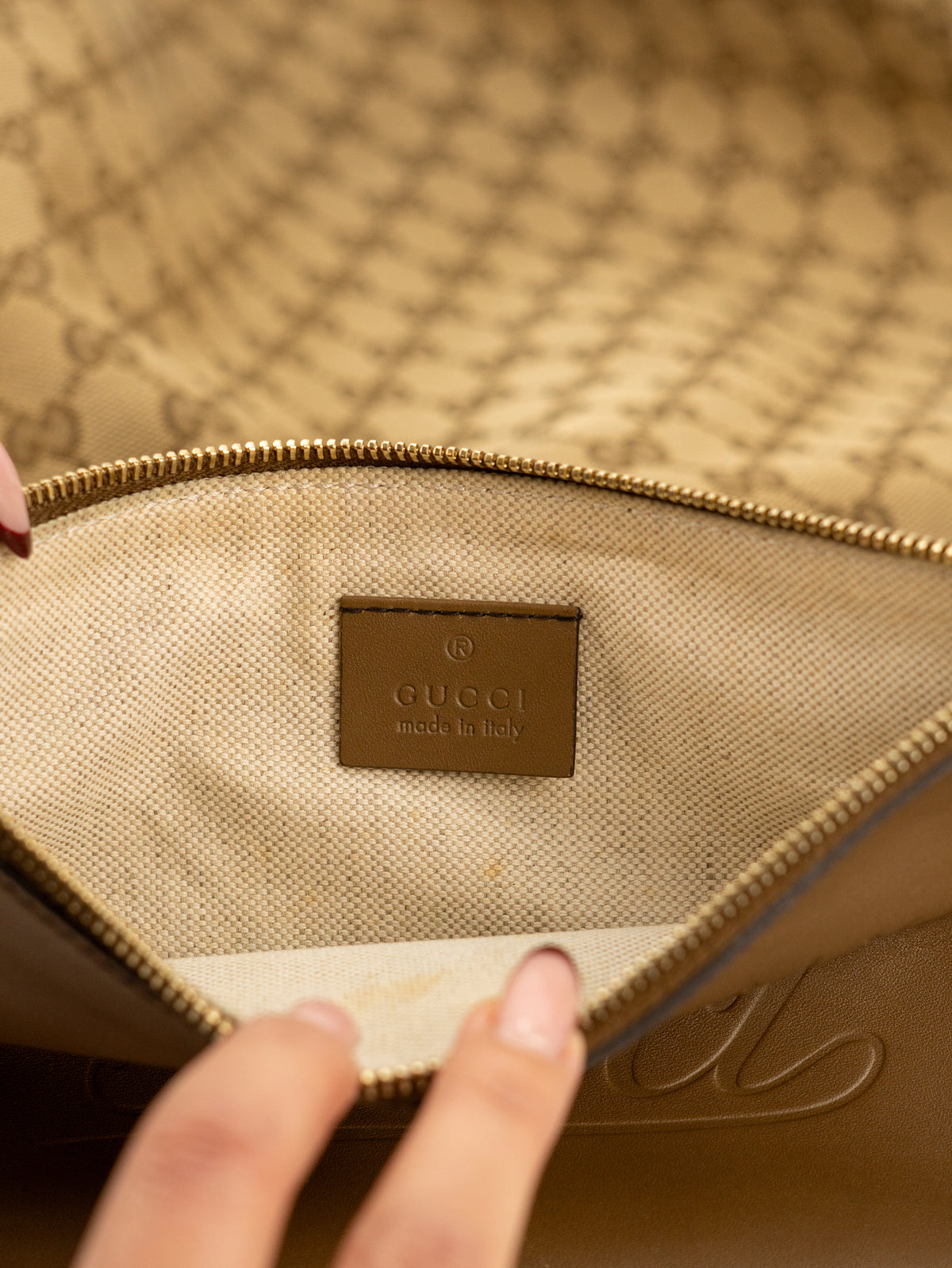 Gucci tote bag con pochette