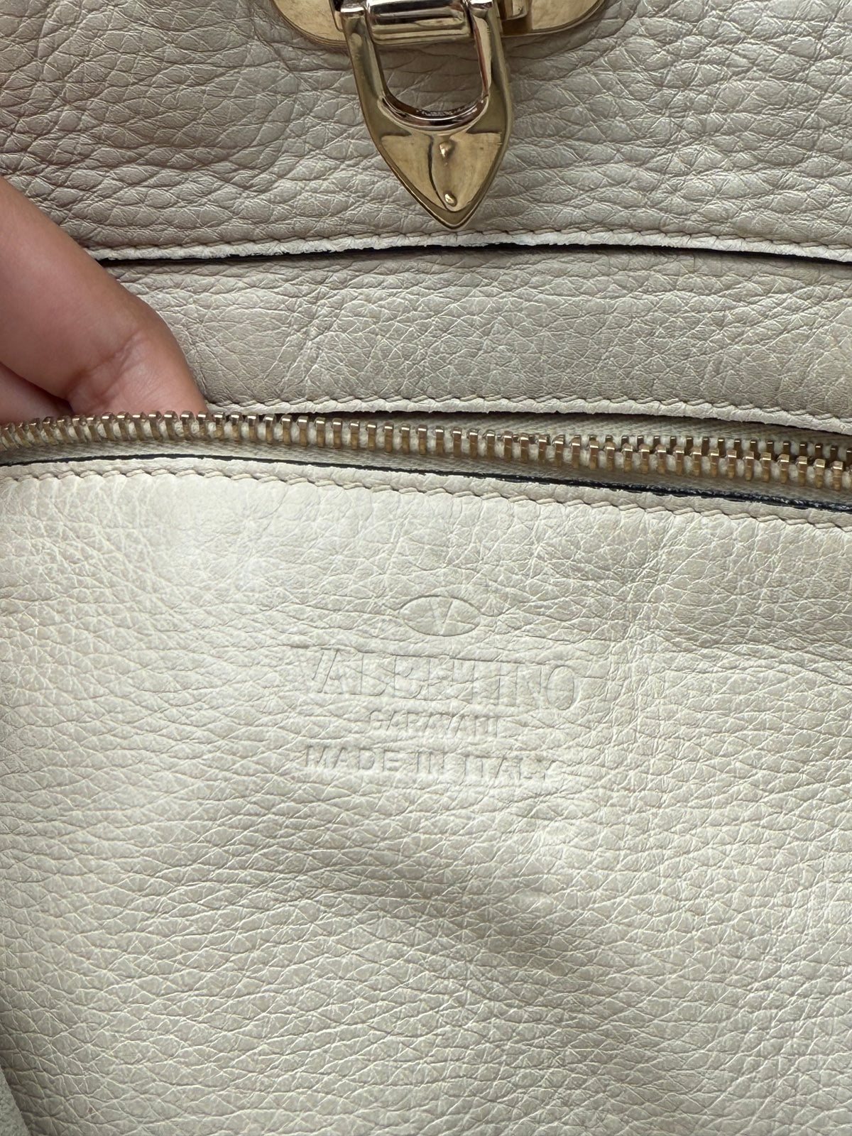 Valentino tote Rockstud bianca - foto 6