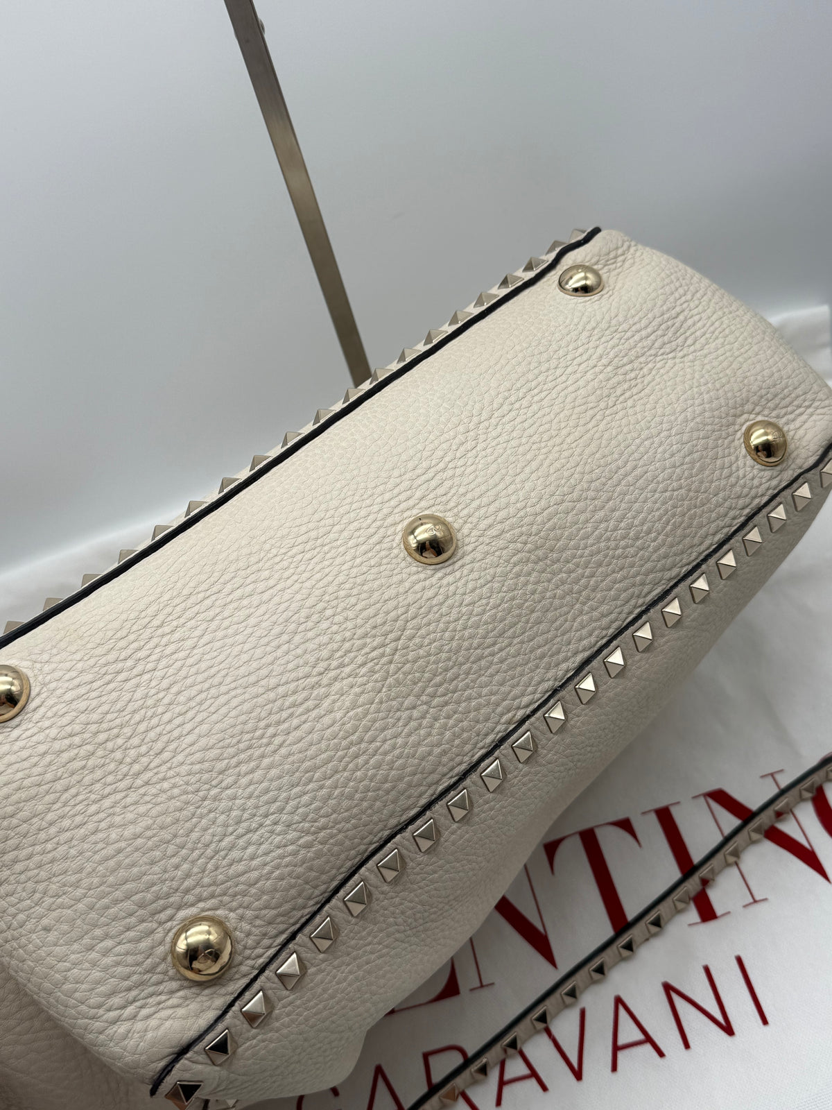 Valentino tote Rockstud bianca - foto 10
