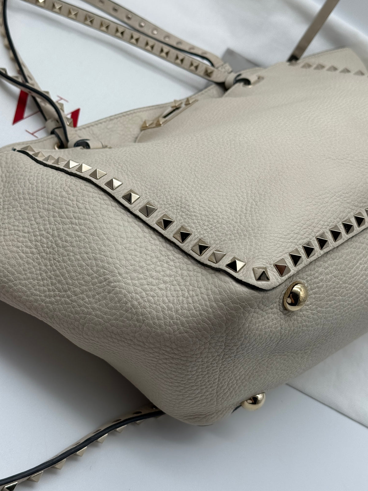 Valentino tote Rockstud bianca - foto 13