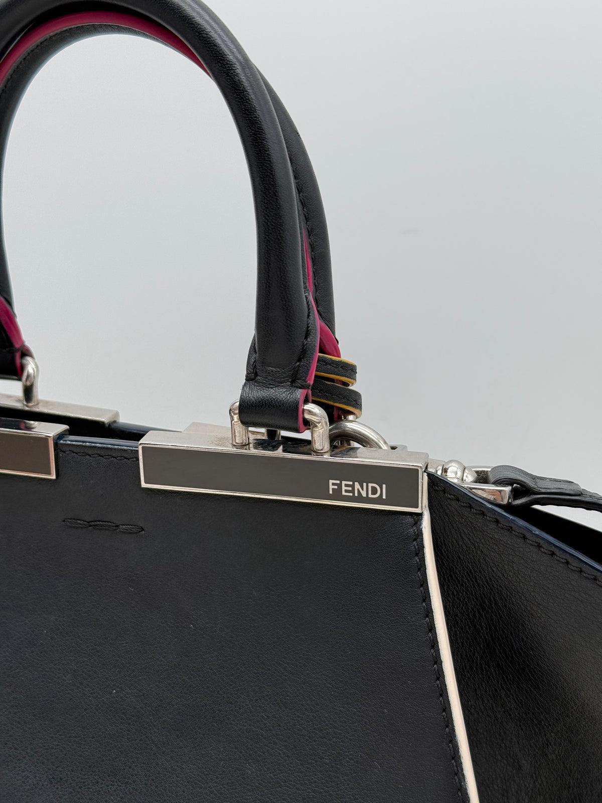 Fendi 3Jours piccola in pelle nera - foto 10
