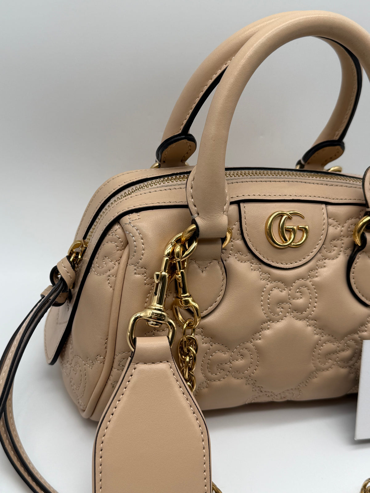 Gucci mini bauletto GG beige - foto 6