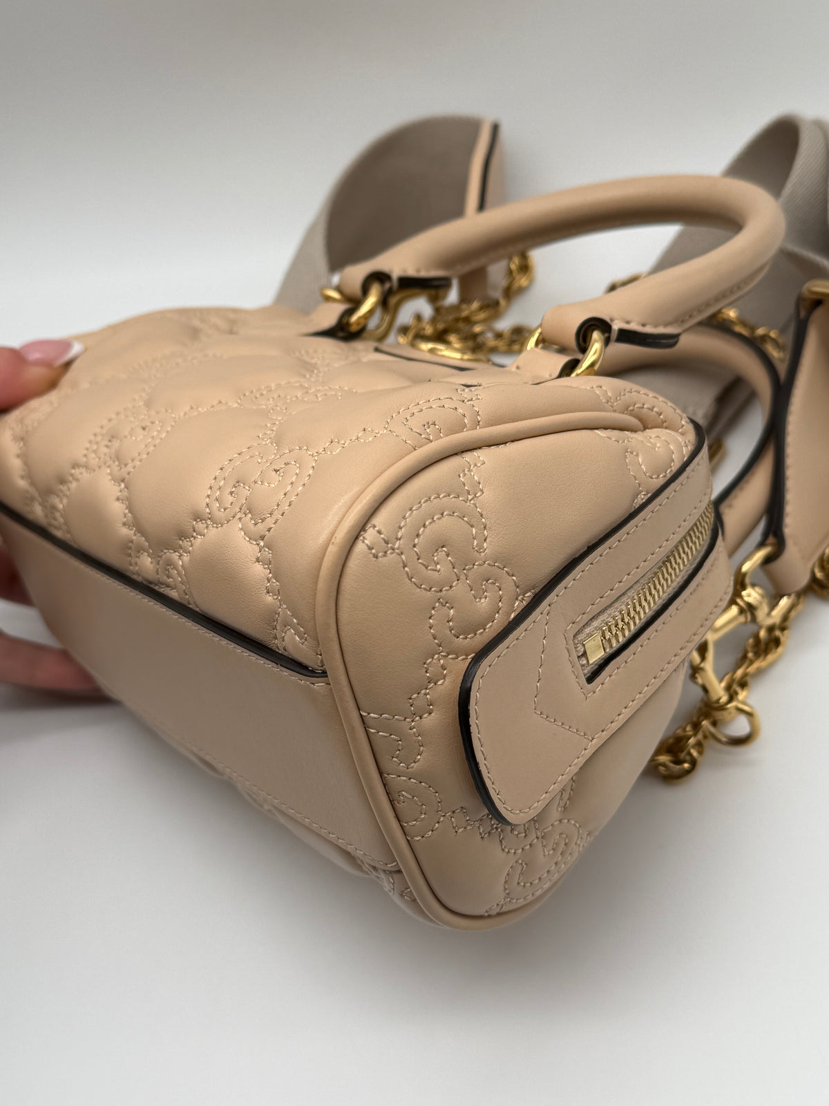 Gucci mini bauletto GG beige - foto 10